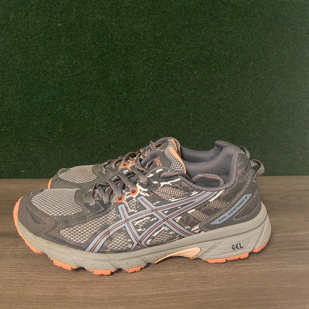 Asics Womens Gel Venture 6 T7G6N Gray Running Shoes Sneakers Size 11
